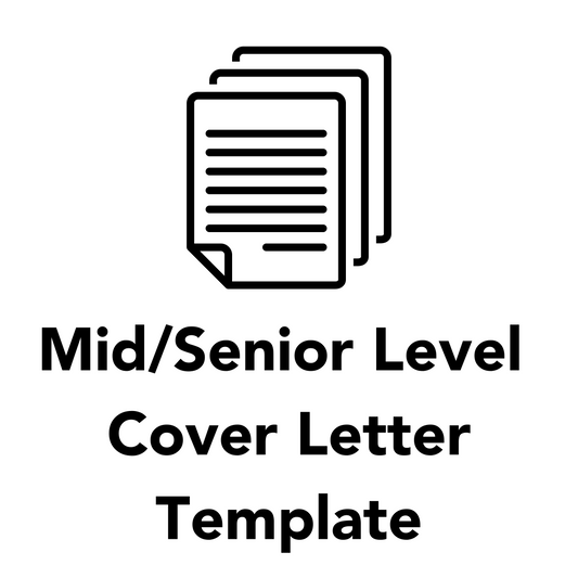 Mid/Senior Level Cover Letter Template