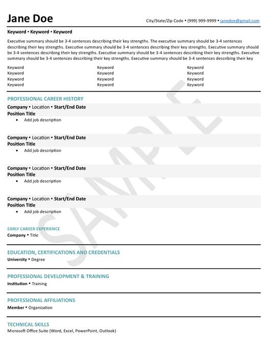 Visionary Vibes Resume Template (Teal)